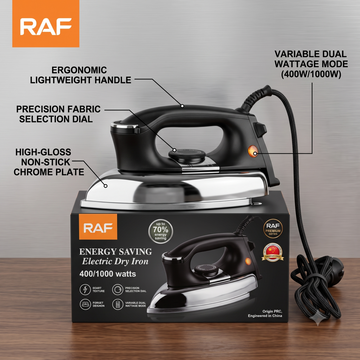 RAF Energy Saving Electric Dry Iron (400/1000W)