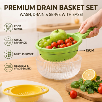 Multi-Purpose Plastic Kitchen Drain Basket