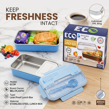 Beli Plastic ECOP Leak-Proof Stainless Steel Lunch Box