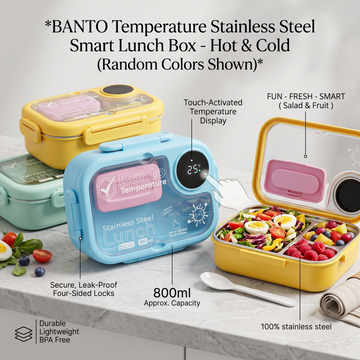 Banto Temperature Display Stainless Steel Lunch Box (800ml)