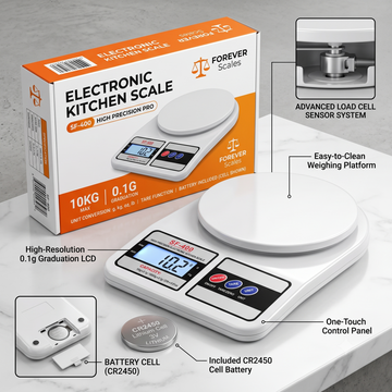 High-Precision Digital Kitchen Scale (0.1g to 10kg)