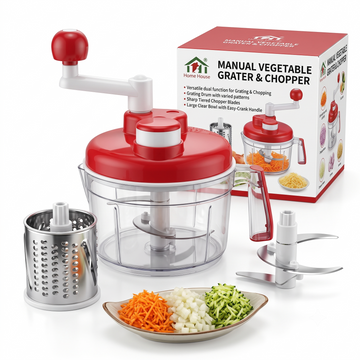 Multi-Purpose Manual Vegetable Chopper & Grater