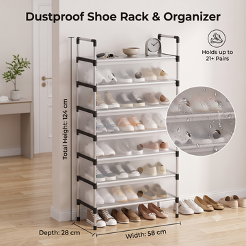 Multi-Layer Dustproof Shoe Rack & Organizer
