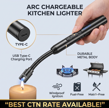 Rechargeable Electric Arc Kitchen Lighter (Type-C)